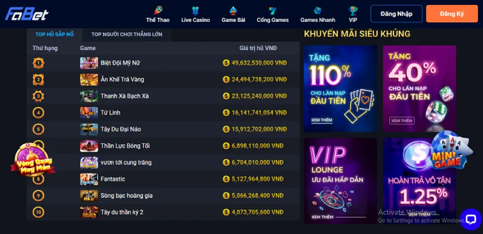 Tham gia Winplay ngay
